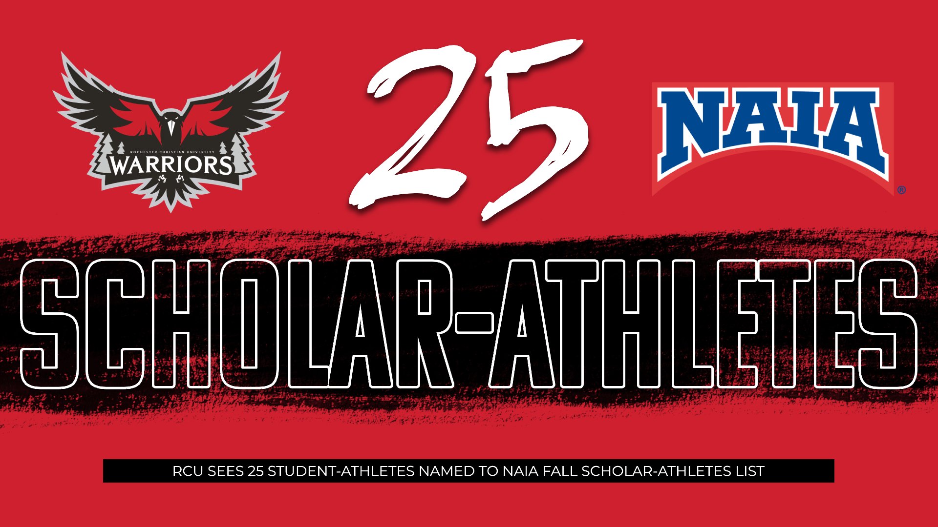 25 RCU Student-Athletes named to NAIA Fall Scholar-Athletes team