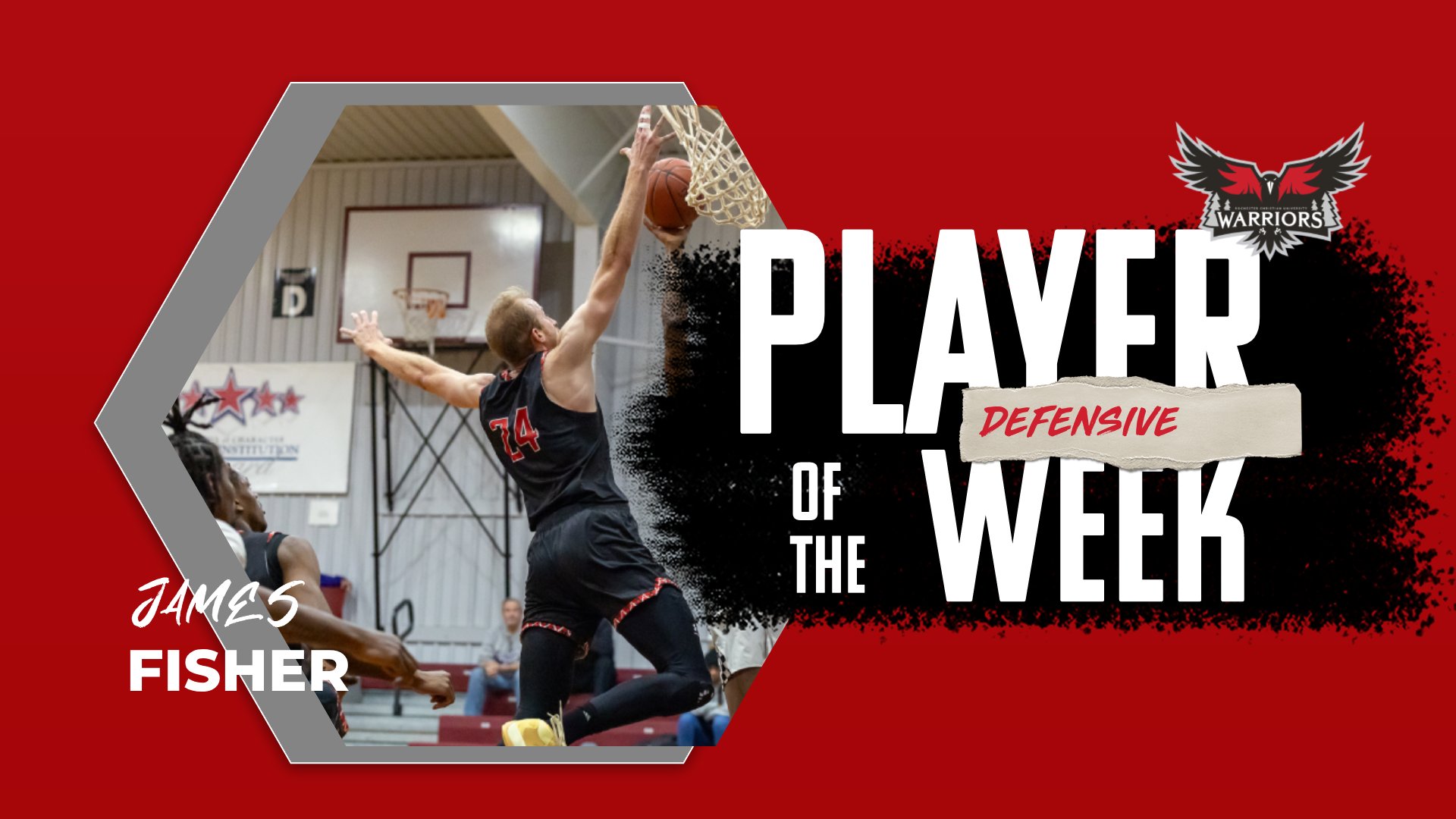 Fisher earns his second WHAC Defensive Player of the Week honor of the season