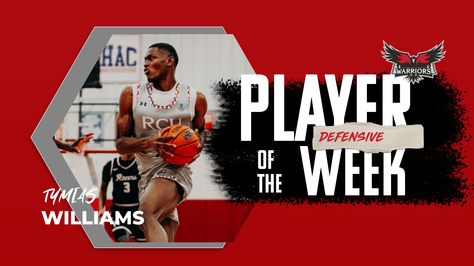 Williams earns 3rd WHAC honor of the season; 2nd Defensive honor