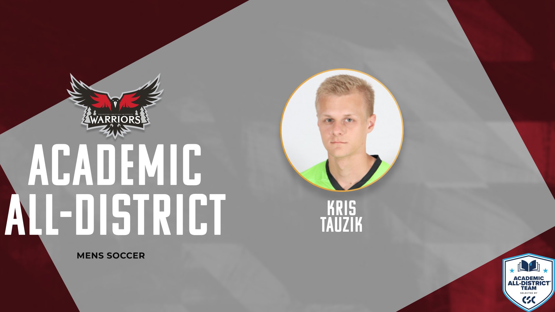 Tauzik earns CSC Academic All-District Honors