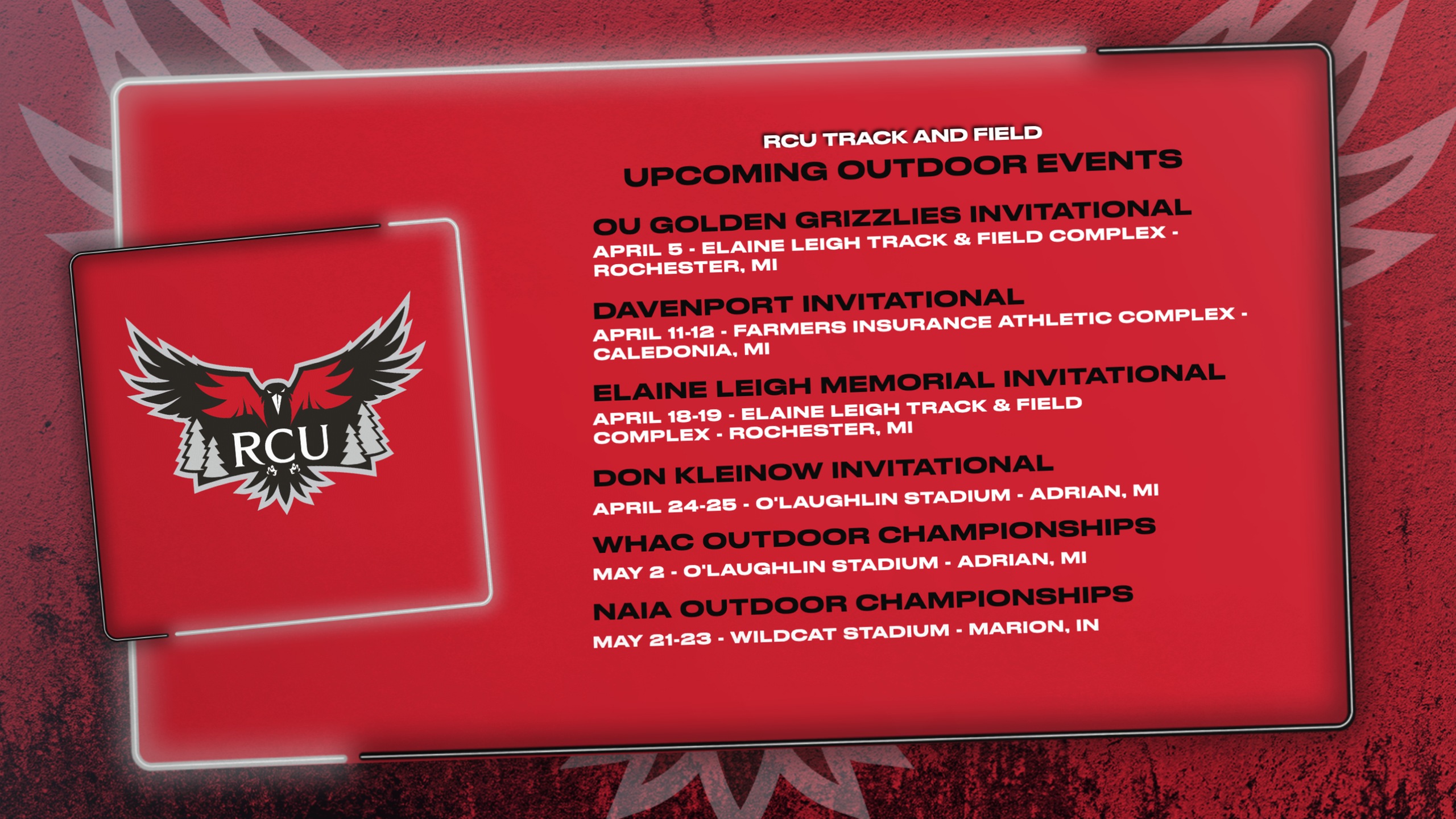 WARRIOR OUTDOOR SEASON HEADS INTO APRIL