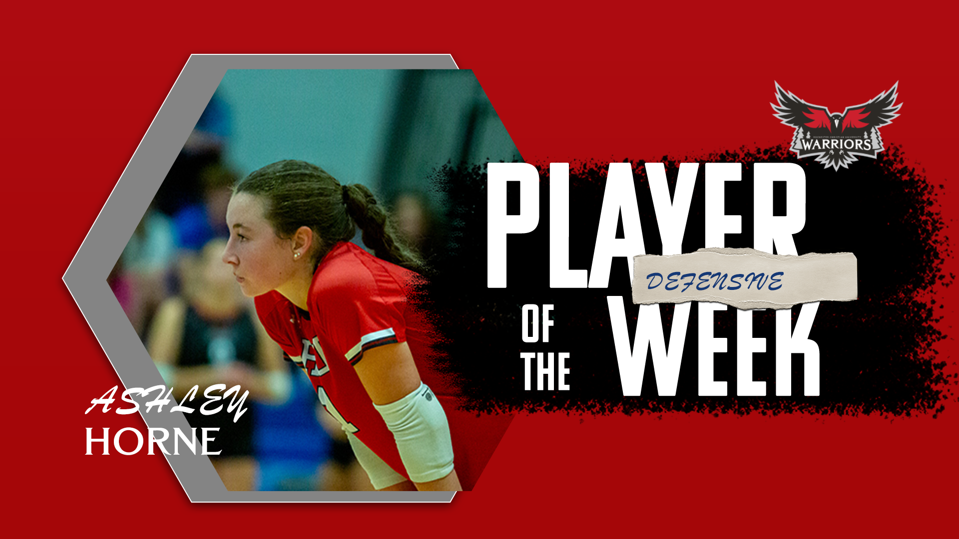 Volleyball's Ashley Horne wins WHAC Defensive Player of the Week