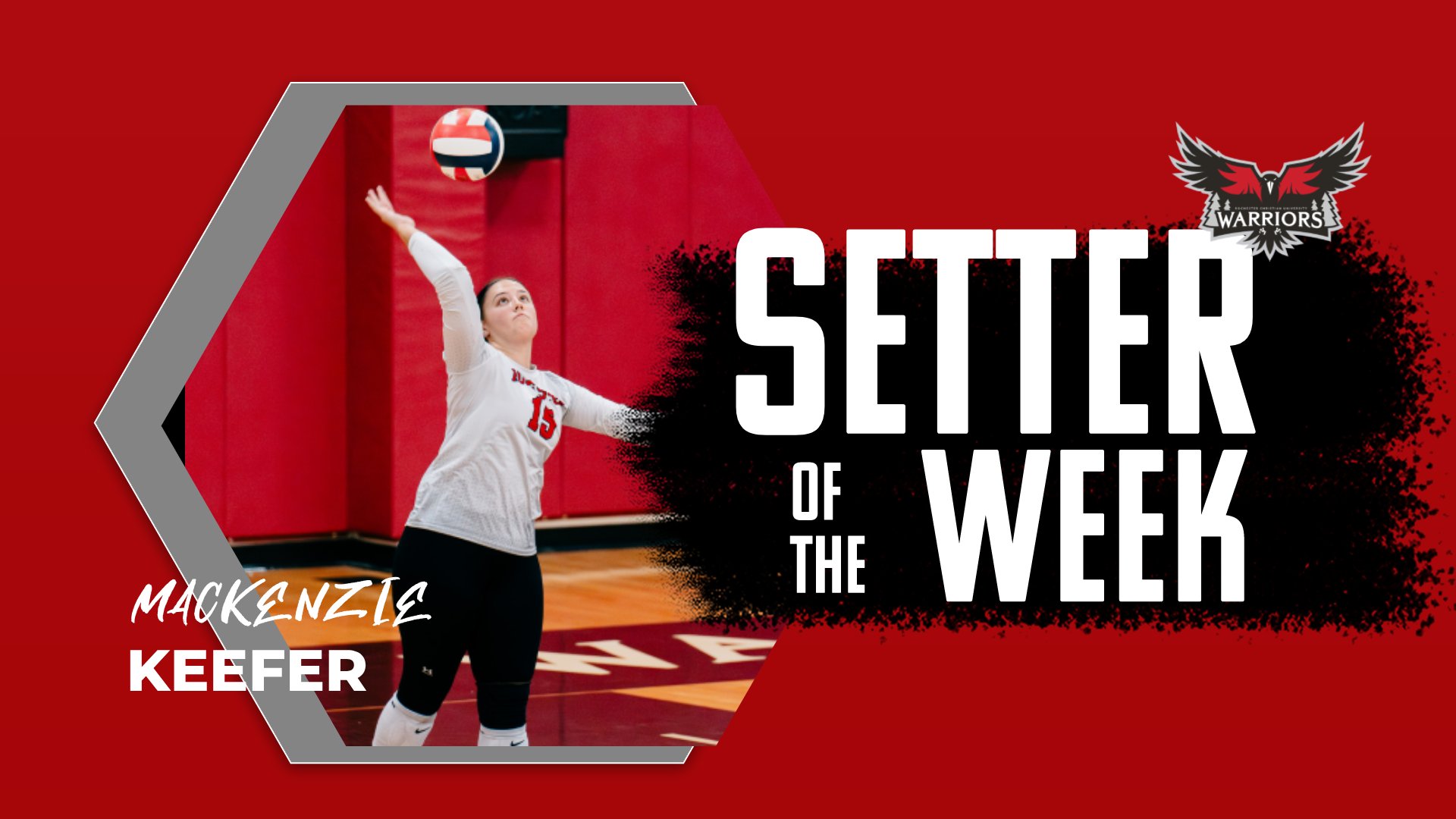 Volleyball's Mackenzie Keefer earns WHAC Setter of the Week